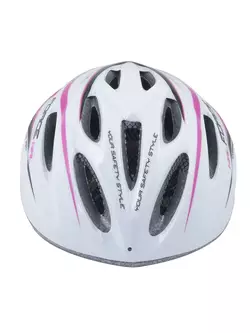FORCE casca de bicicleta pentru femei Hal, roz-alb, 902489
