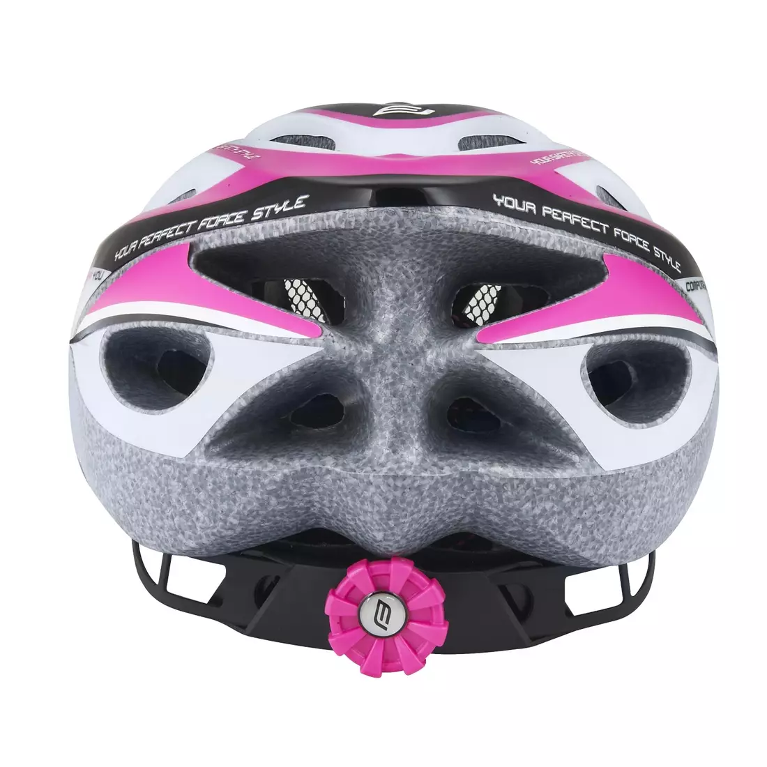 FORCE casca de bicicleta pentru femei Hal, roz-alb, 902489