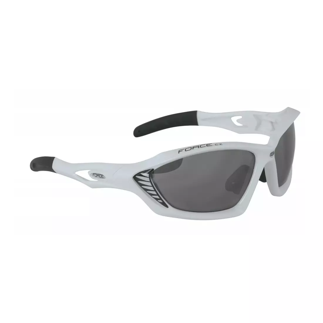 FORCE ochelari de ciclism/sport MAX alb-negru 90982