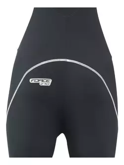 FORCE pantaloni de ciclism cu bretele Z70 black 90038-L