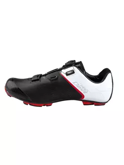 FORCE pantofi de ciclism MTB DEVIL PRO CARBON alb-negru 94004
