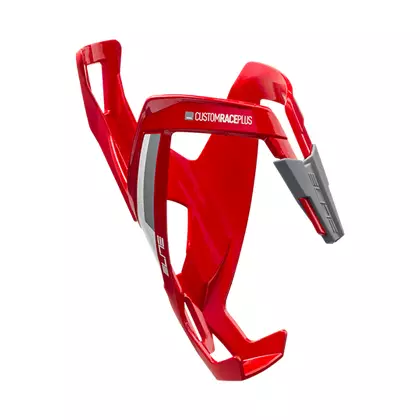 Elite cușcă pentru sticlă de apă pentru bicicletă Custom Race+ Roșu/alb EL0140655