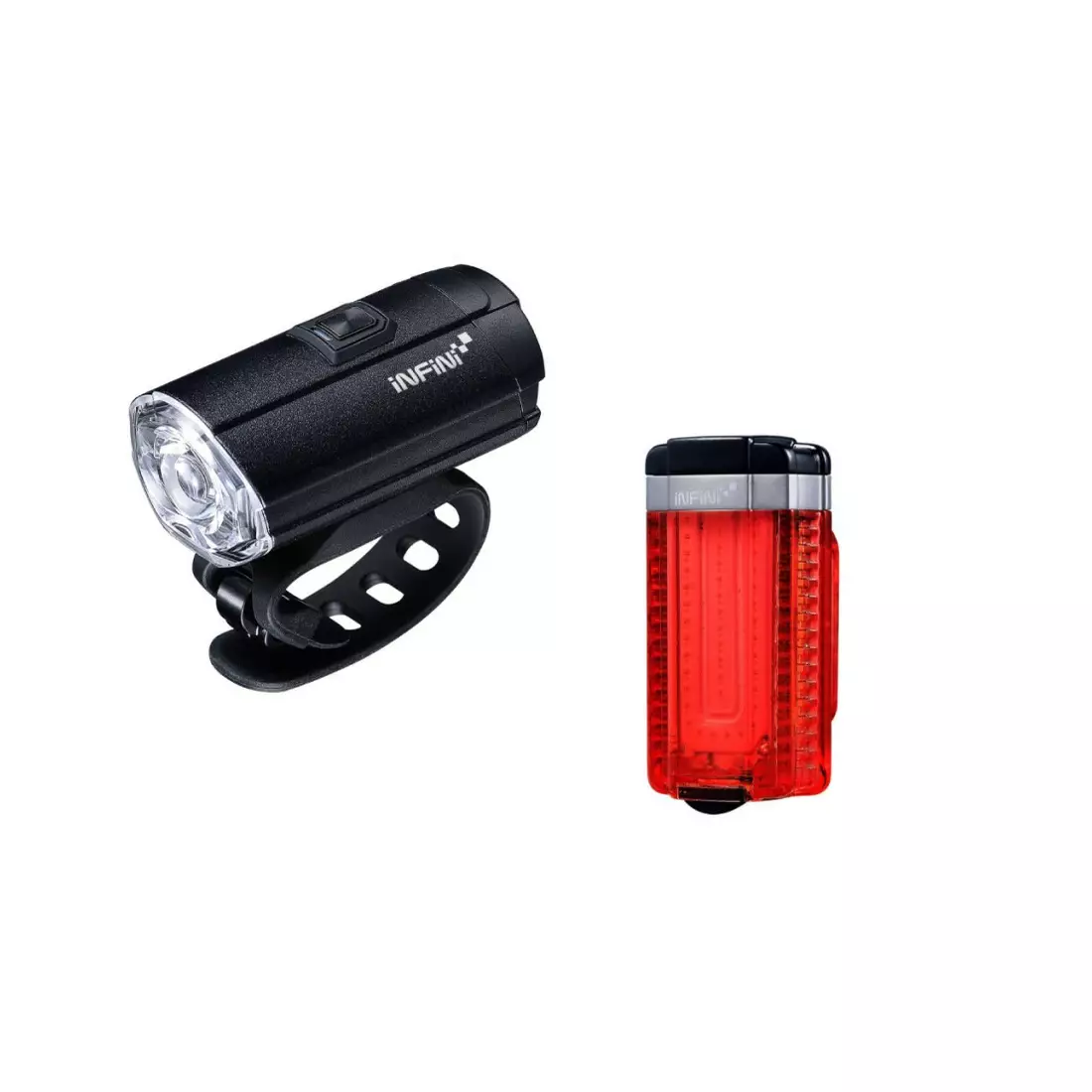 INFINI TRON SET set de lumini pentru biciclete Black USB  I-8180