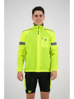 ROGELLI CLOUD 004.040 jachetă de ploaie de ciclism pentru bărbați fluor