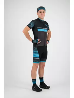ROGELLI HERO 001.262 tricou ciclism bărbați gri-negru-albastru