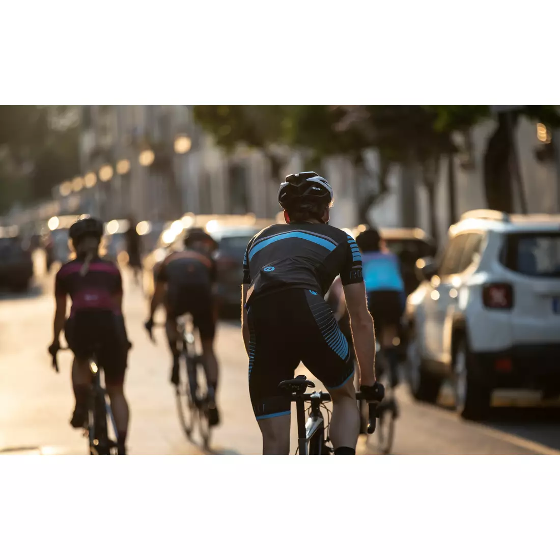 ROGELLI HERO 001.262 tricou ciclism bărbați gri-negru-albastru