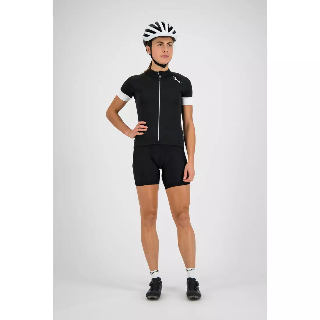 ROGELLI MODESTA tricou de ciclism pentru femei, alb-negru
