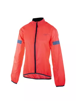 ROGELLI PROTECT jachetă de ploaie pentru femei de ciclism fluo roz  010.407