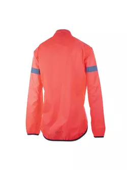 ROGELLI PROTECT jachetă de ploaie pentru femei de ciclism fluo roz  010.407