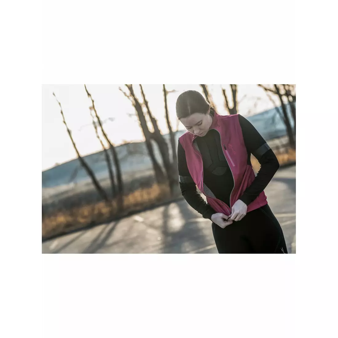 ROGELLI TRANSITION 010.315 jachetă de ciclism pentru femei neizolată roz 