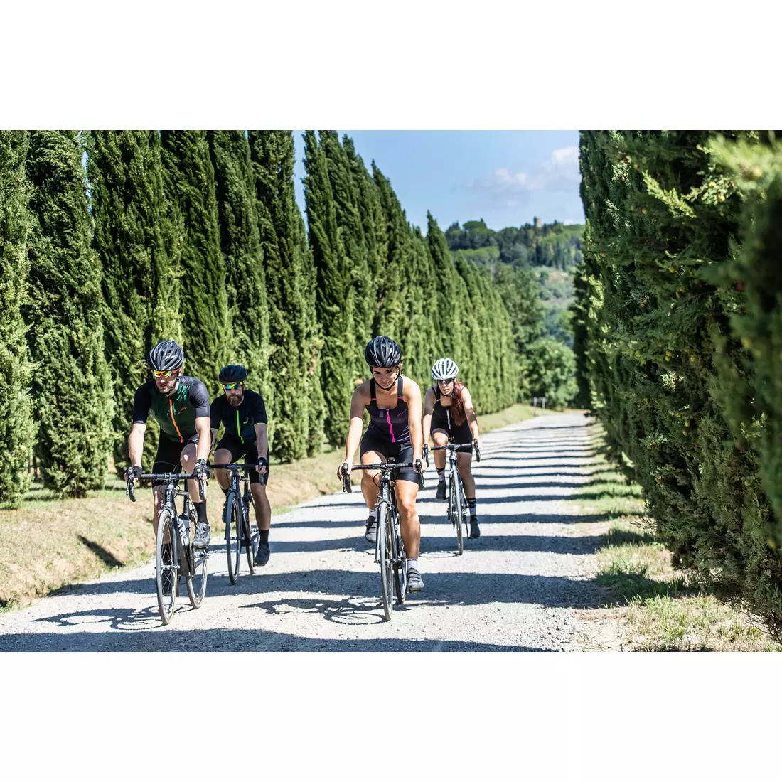 ROGELLI TWIST 010.095 Tricou de ciclism pentru femei, fără mâneci, albastru și roz