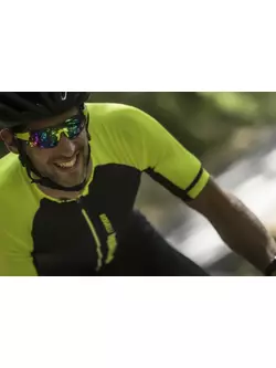 Rogelli Evo 001.093 Tricou de ciclism pentru bărbați Negru/Fluor 