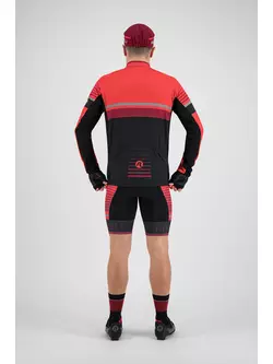 Rogelli HERO 001.267 Tricou de ciclism, negru / roșu / burgund
