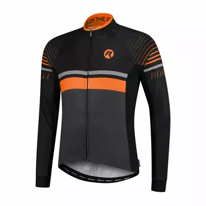 Rogelli HERO 001.268 tricou de ciclism pentru bărbați gri / negru / portocaliu