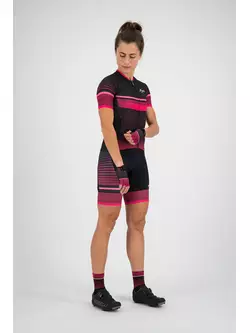 Rogelli Impress 010.161 tricou de ciclism pentru femei, Burgundia / roz
