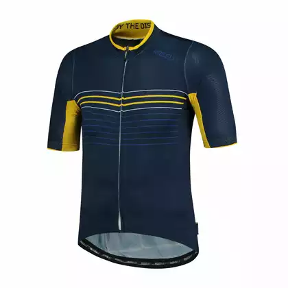 Rogelli Kalon 001.090 męska koszulka rowerowa Niebieski/Żółty 