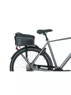 BASIL SPORT DESIGN TRUNKBAG 7-12L,Geantă pentru biciclete pentru portbagaj, impermeabilă, neagră BAS-17746