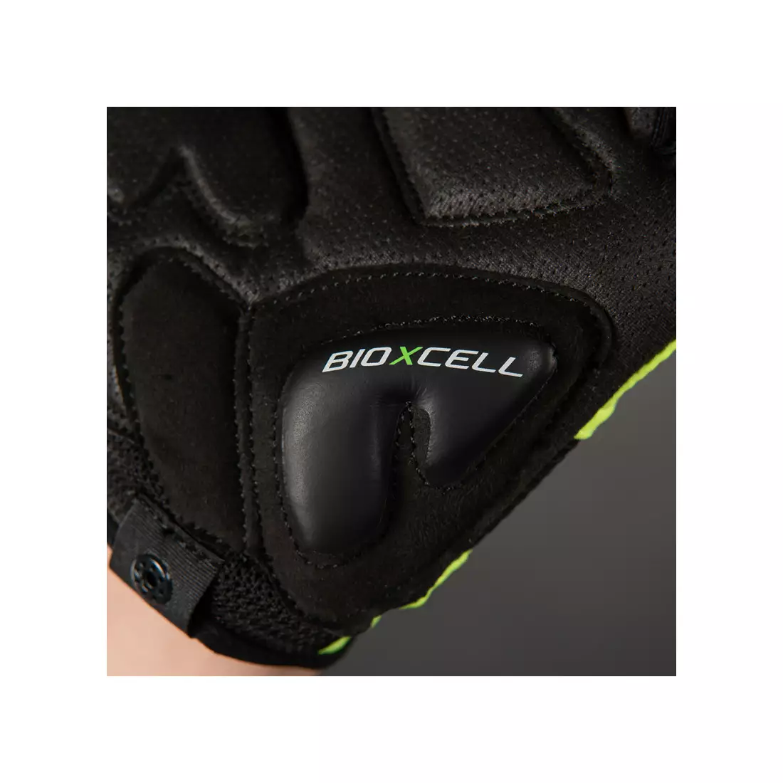 CHIBA mănuși de ciclism bioxcell galben neon 3060120