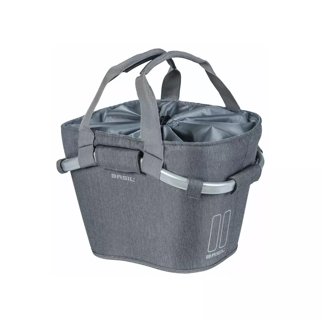 Coș ghidon BASIL CLASSIC CARRY ALL FRONT BASKET KF 15L, grey BAS-11253
