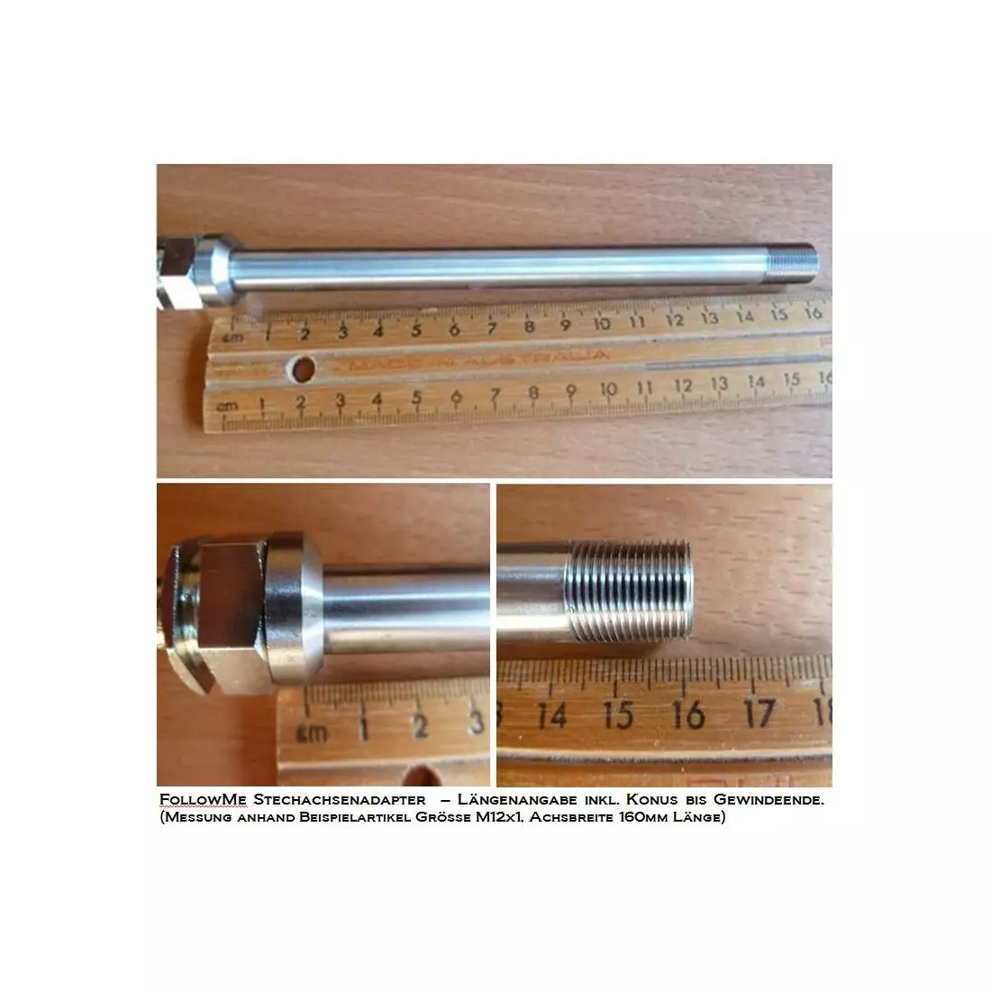 FOLLOWME adaptor pentru  shimano/e-thru 178mm boost M12x1,5 FM-121.130