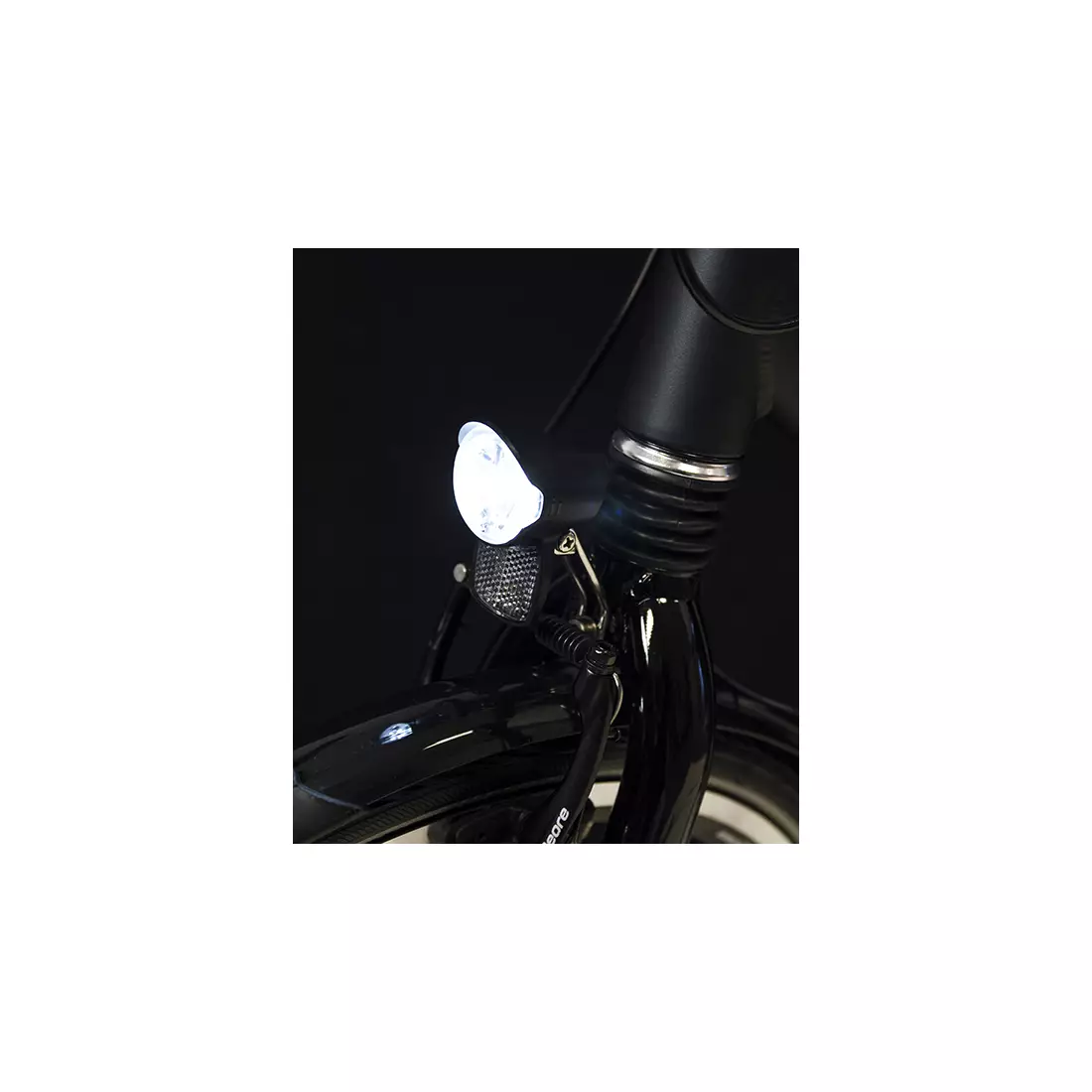 Lampă față de bicicletă SPANNINGA BRIO 15 lux/80 lumeni sub dynamo SNG-H634008