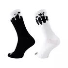 SUPPORTSPORT șosete CATS BLACK WHITE 