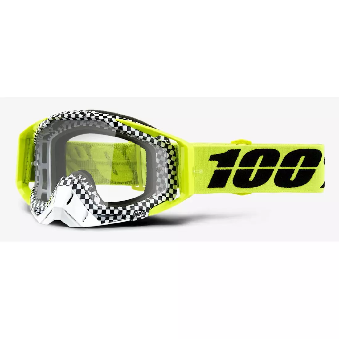 100% Ochelari de ciclism racecraft andre (lentilă anticearcăn argintie oglindită + lentilă anticearcăn transparentă + 10 capace de lentilă) STO-50110-315-02