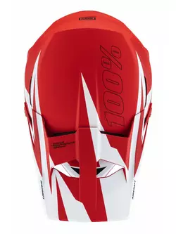 100% cască de bicicletă full face aircraft composite roșu STO-80004-366-09