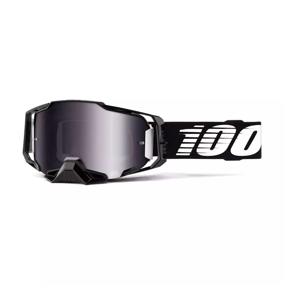 100% ochelari de bicicleta armega black silver flash mirror lens STO-50710-001-02