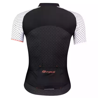 FORCE POINTS tricou de ciclism feminin point alb-negru 9001319 