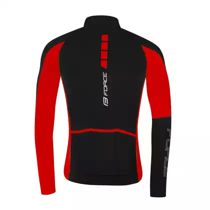 FORCE tricou de ciclism zoro negru și roșu 899813-M