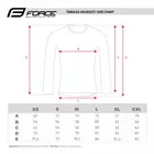 FORCE tricou de ciclism cu mânecă lungă downhill fluor galben 9001491-S