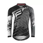 FORCE tricou de ciclism cu mânecă lungă downhill gri 9001492-S