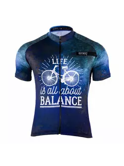 KAYMAQ M10 tricou de bărbați cu mânecă scurtă pentru ciclism, albastru