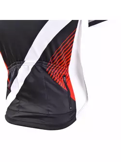 KAYMAQ M27 SPEED tricou de ciclism pentru bărbați, cu mânecă scurtă, negru-roșu