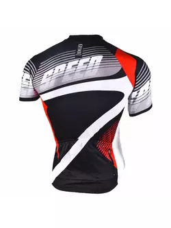 KAYMAQ M27 SPEED tricou de ciclism pentru bărbați, cu mânecă scurtă, negru-roșu