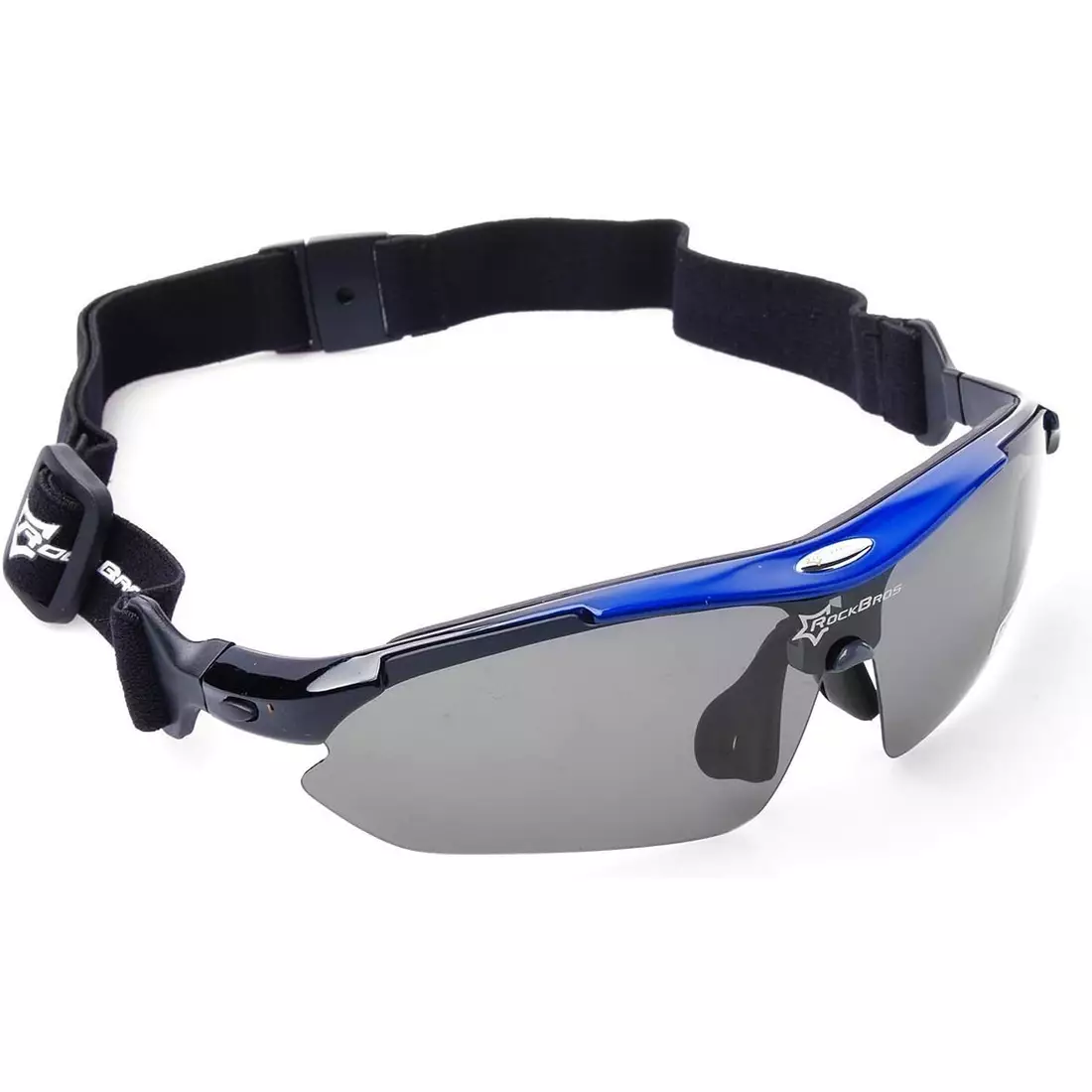 RockBros 10007 Ochelari de ciclism / sport, 5 lentile interschimbabile polarizate, albastru