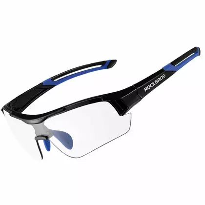 Rockbros 10111 ochelari fotocromici pentru ciclism / sport, negru și albastru