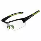Rockbros 10113 ochelari fotocromici pentru ciclism / sport, negru și verde