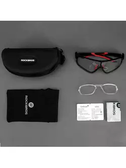 Rockbros 10135 Arduus ochelari de ciclism / sport cu fotocrom negru