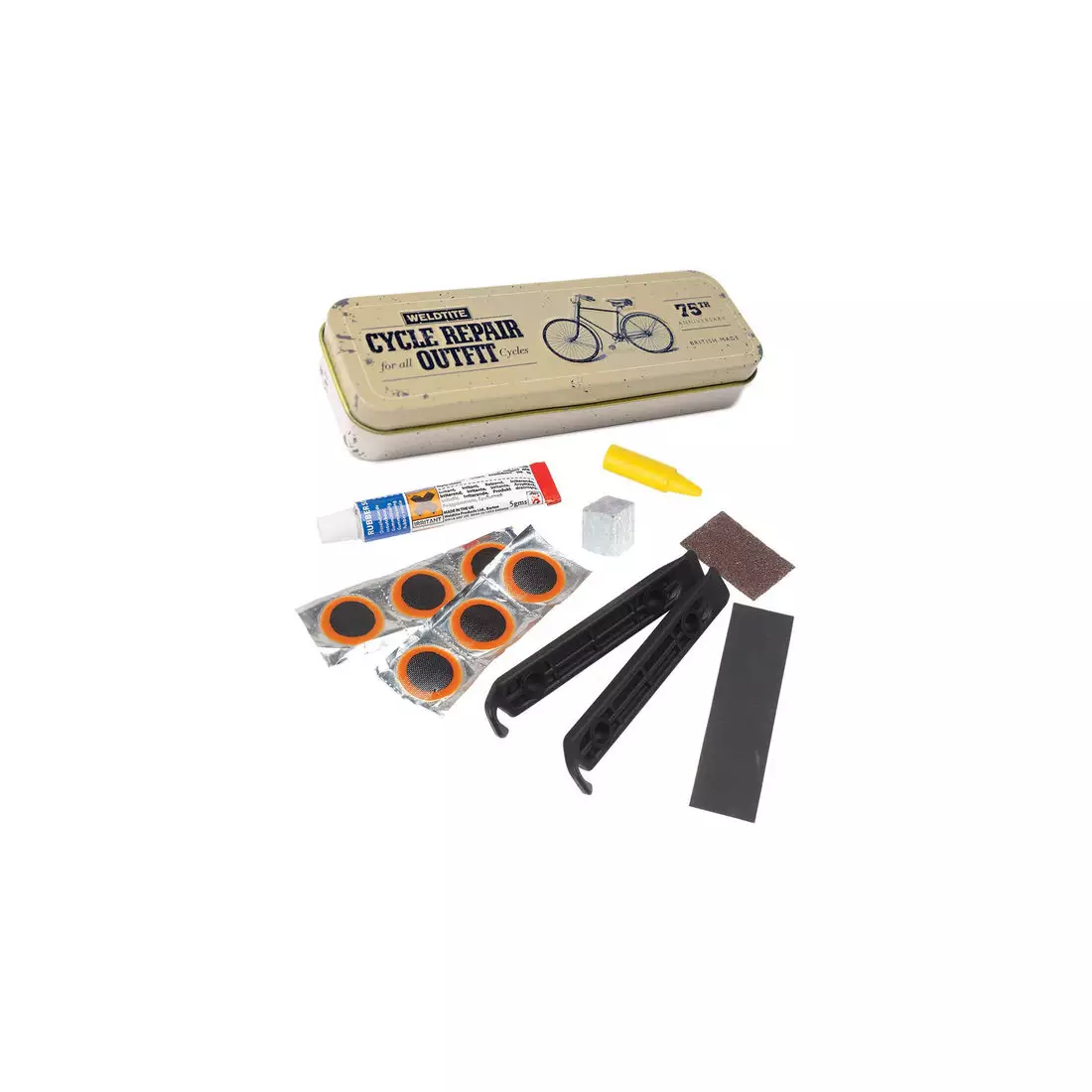 WELDTITE kit de reparare a anvelopelor vintage cycle repair outfit tin WLD-01075