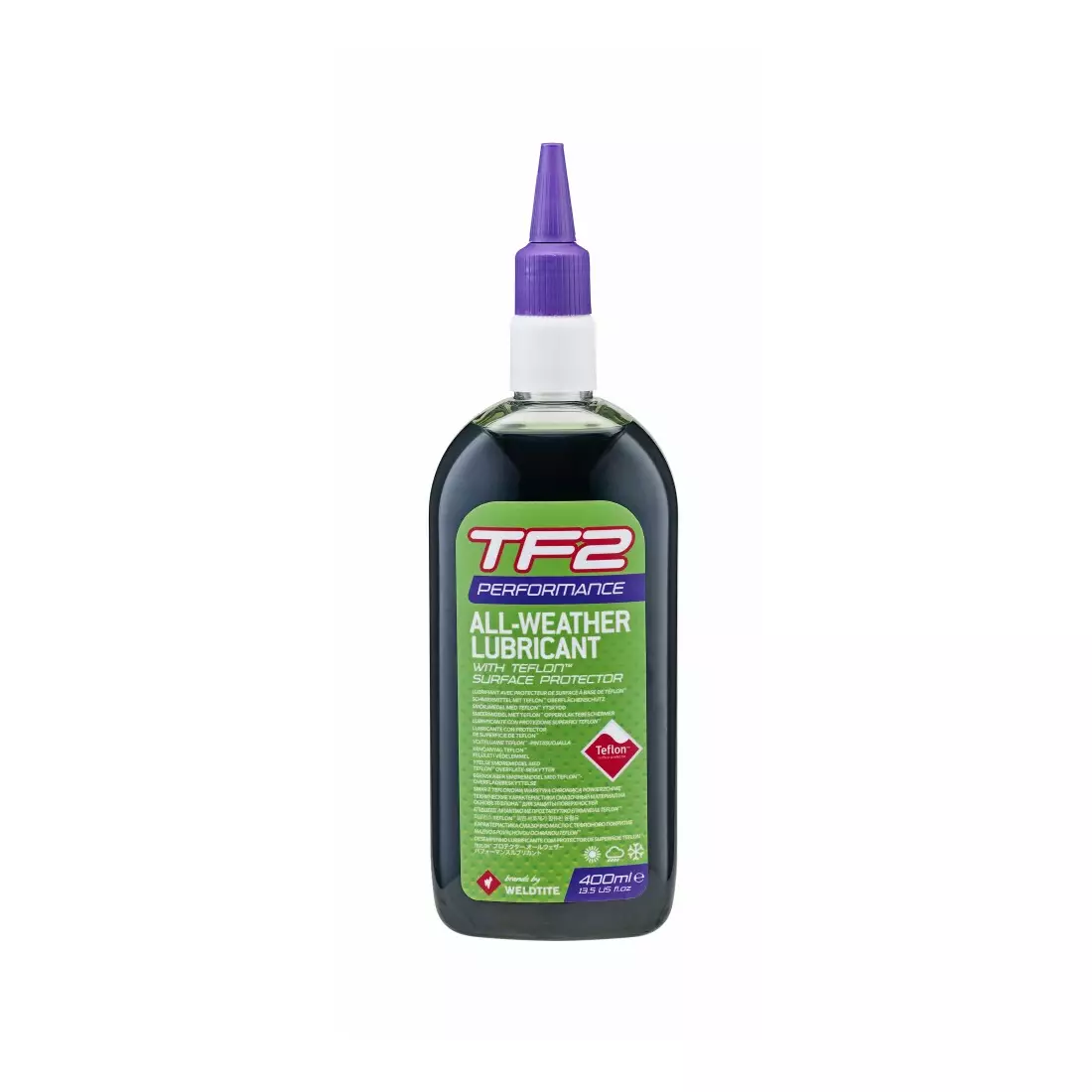WELDTITE ulei pentru lanțuri tf2 performance teflon all weather (condiții uscate și umede) 400ml WLD-03074