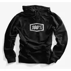 100% hanorac sport pentru bărbați essential hooded pullover black STO-36007-001-10