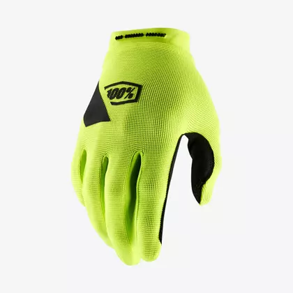 100% mănuși de ciclism ridecamp fluor galben STO-10018-004-12