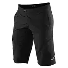 100% pantaloni scurți pentru bărbați ridecamp negru STO-42401-001-28
