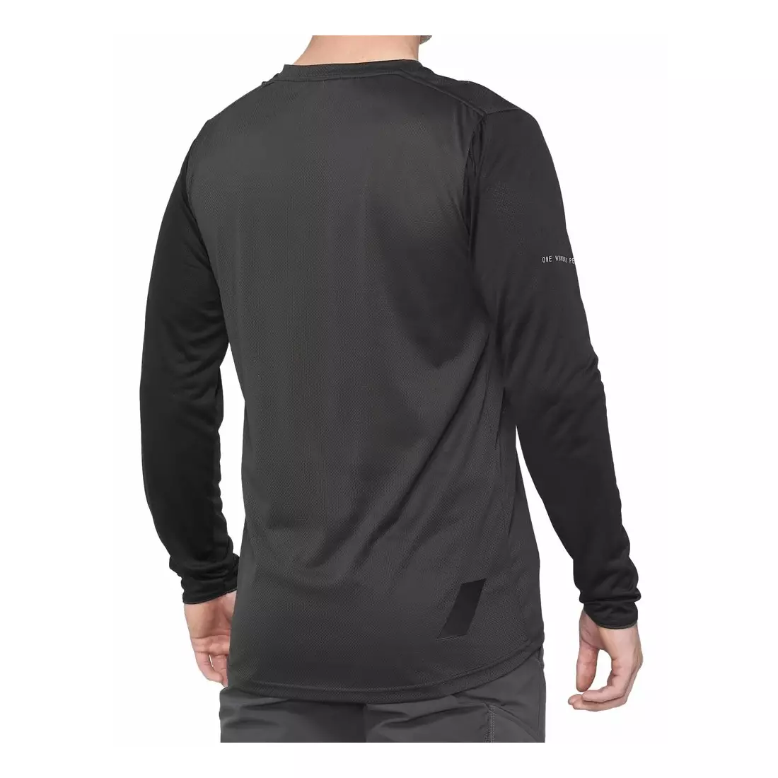 100% tricou bărbătesc cu mânecă lungă ridecamp black charcoal STO-41402-181-10