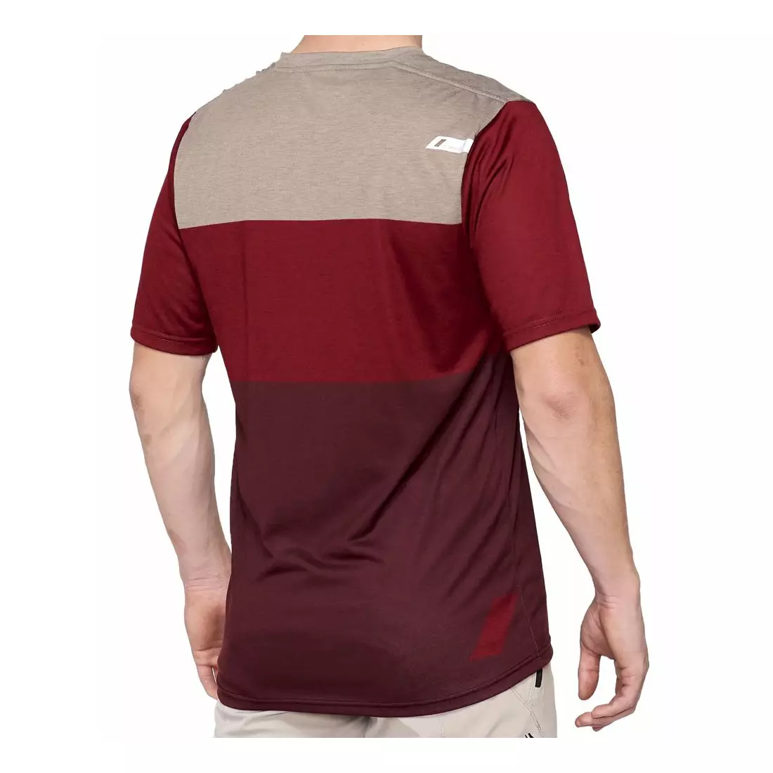 100% tricou bărbătesc cu mânecă scurtă airmatic brick dark red STO-41312-037-10