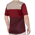 100% tricou bărbătesc cu mânecă scurtă airmatic brick dark red STO-41312-037-10