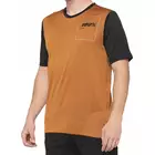 100% tricou bărbătesc cu mânecă scurtă ridecamp terracotta black STO-41401-323-10