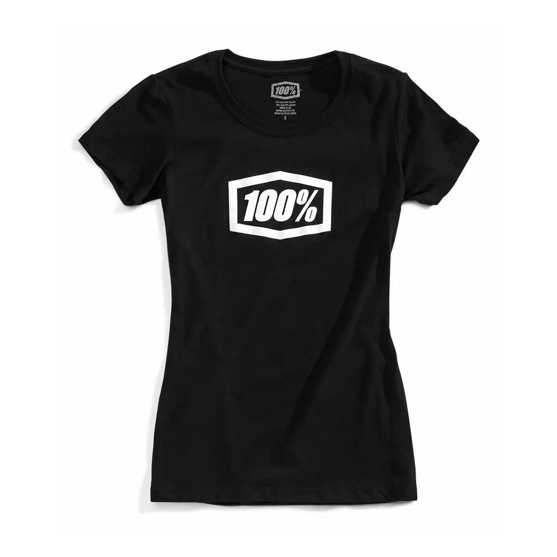 100% tricou cu mânecă scurtă pentru femei essential black STO-28016-001-10